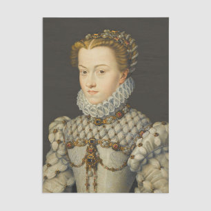 Papier Mousseline Francois Clouet - Elisabeth d'Autriche