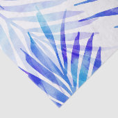 Papier Mousseline Franges de palme violet bleu (Détail)