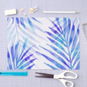 Papier Mousseline Franges de palme violet bleu (Artisanat)