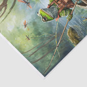 Papier Mousseline Frank et George Go Fishing, Fishing Frogs (Détail)