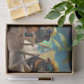 Papier Mousseline Frankie G & Gerald, Guinée Chiens Go Vaca (Cadeau)