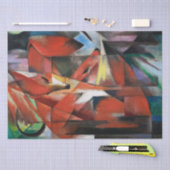 Papier Mousseline Franz Marc | Les renards (1913) (Artisanat)