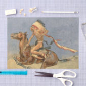 Papier Mousseline Frédéric Remington Art de l'Ouest "Danse de la gue (Artisanat)