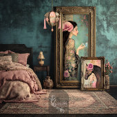 Papier Mousseline Free Spirit Whimsical Portrait, patchwork & floral