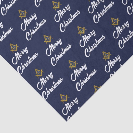 Papier Mousseline Freemason Masonic Square Freemasonry Christmas (Détail)