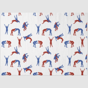 Papier Mousseline Freestyle Greco Motif de lutte romaine