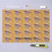 Papier Mousseline "Freight Train" mouche mouillée, attache à la mouc (Artisanat)