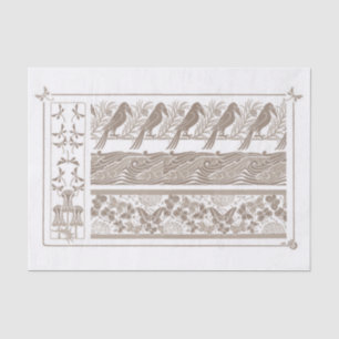 Papier Mousseline French Art Noveaux Design 1890 Découpage