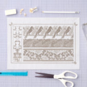 Papier Mousseline French Art Noveaux Design 1890 Découpage (Artisanat)