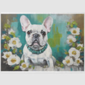 Papier Mousseline French Buldog Frenchie Decoupage Tissu Paper (Recto)
