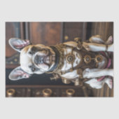Papier Mousseline French Bulldog steampunk Puppy  (Recto)