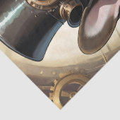 Papier Mousseline French Bulldog steampunk Puppy v3 (Détail)