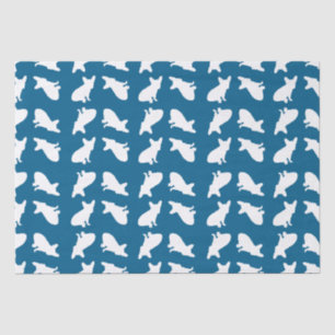 Papier Mousseline French Bulldog Theme Party - Baby shower Blue