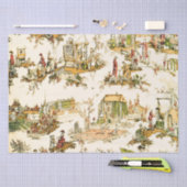 Papier Mousseline French Creme Toile Chinoiserie Rustique Découpage (Artisanat)