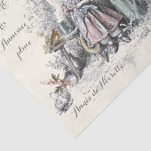 Papier Mousseline French Garden Sayings Fleurs Filles Arrosage Can (Détail)