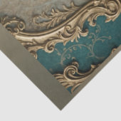 Papier Mousseline French Rococo Découpage Champagne en verre de Pari (Détail)