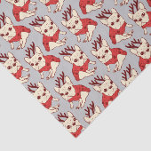 Papier Mousseline Frenchie crème dans le chandail de Noël (Détail)
