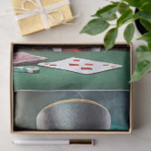 Papier Mousseline Frenchie's Flush, French Bulldog Playing Poker (Cadeau)