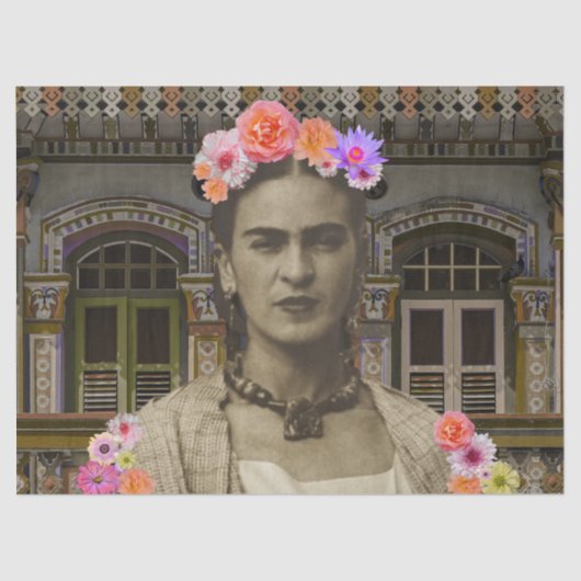 Papier Mousseline Frida Decoupage Tissue Paper (Recto)