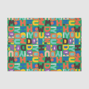 Papier Mousseline FRIENDS™ Comment vas-tu Design Vibrant