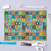 Papier Mousseline FRIENDS™ | Comment vas-tu Design Vibrant (Artisanat)