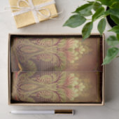 Papier Mousseline Frise florale élégante victorienne (Cadeau)