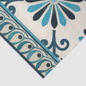 Papier Mousseline Frise Indigo II non embellie (Détail)