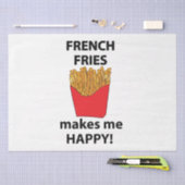 Papier Mousseline Frites Me Rends Heureux Frites (Artisanat)