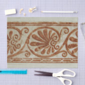 Papier Mousseline Frontière Brown méditerranéenne ornementale (Artisanat)