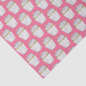 Papier Mousseline Frosted Pink Heart Cupcake Sprinkles Dessert Love (Détail)
