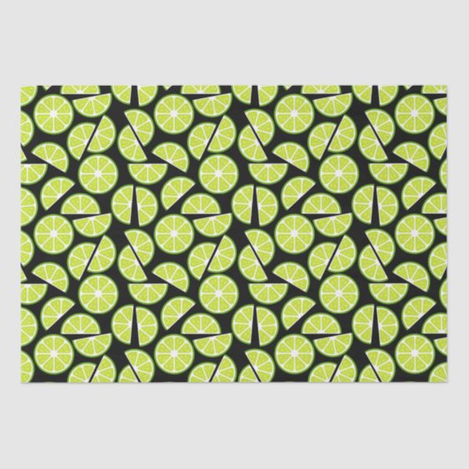 Papier Mousseline Fruit d'agrumes de lime verte (Recto)