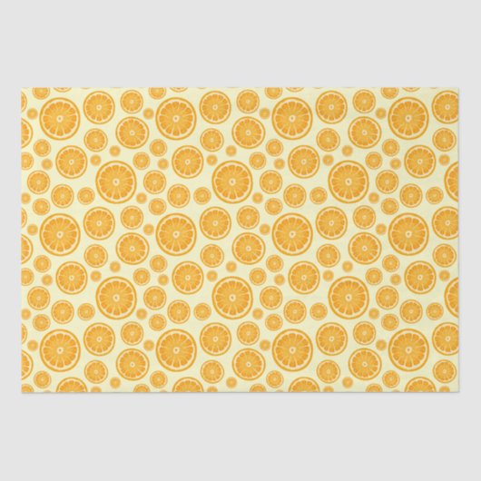 Papier Mousseline Fruit d'agrumes en tranches d'orange (Recto)
