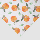 Papier Mousseline Fruit de Pêche Aquarelle (Détail)