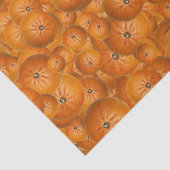 Papier Mousseline Fruit Fun Tangerine Imprimer Motif (Détail)