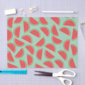 Papier Mousseline Fruit Motif de tranches de pastèque (Artisanat)