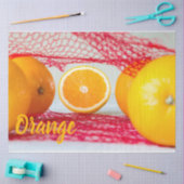 Papier Mousseline Fruit orange pour végétalien et végétalien (Artisanat)