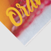 Papier Mousseline Fruit orange pour végétalien et végétalien (Détail)