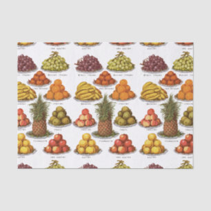 Papier Mousseline Fruit vintage