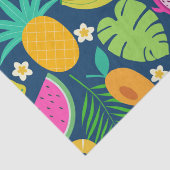 Papier Mousseline Fruits de la tropicale Ananas Banane Pastèque (Détail)