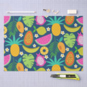 Papier Mousseline Fruits de la tropicale Ananas Banane Pastèque (Artisanat)