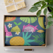 Papier Mousseline Fruits de la tropicale Ananas Banane Pastèque (Cadeau)