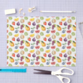 Papier Mousseline Fruits (Design 48 série Jaune/Orange) (Artisanat)