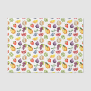 Papier Mousseline Fruits (Design 48 série Jaune/Orange)