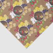 Papier Mousseline Fruits Fondue Fruit Berries Marshmallow Dessert (Détail)