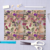 Papier Mousseline Fruits, patchwork (Artisanat)