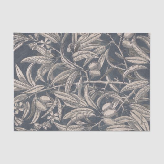 Papier Mousseline Fruits vintages et fleurs I (Recto)