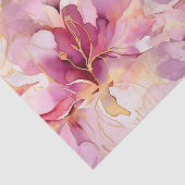 Papier Mousseline Fuchsia Moderne Abstrait Lys Roses (Détail)