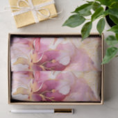 Papier Mousseline Fuchsia Moderne Abstrait Lys Roses (Cadeau)