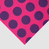 Papier Mousseline Fuchsia / Points violets Fête de mariage (Détail)