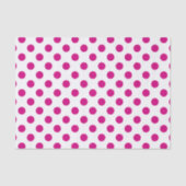 Papier Mousseline Fuchsia polka (Recto)